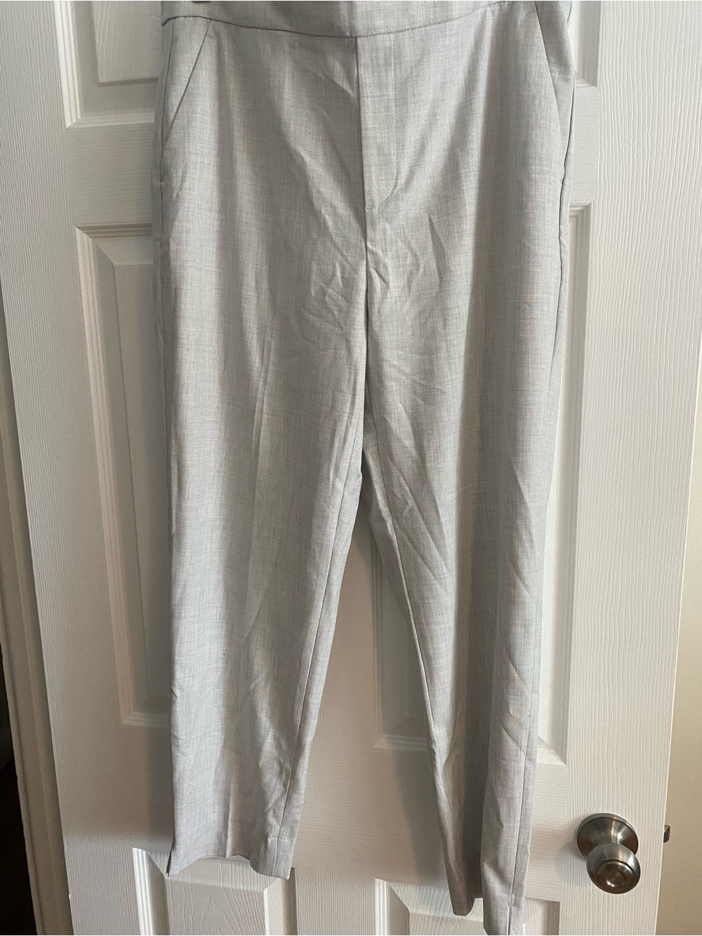 Banana Republic Light Gray Cropped Dress Pants